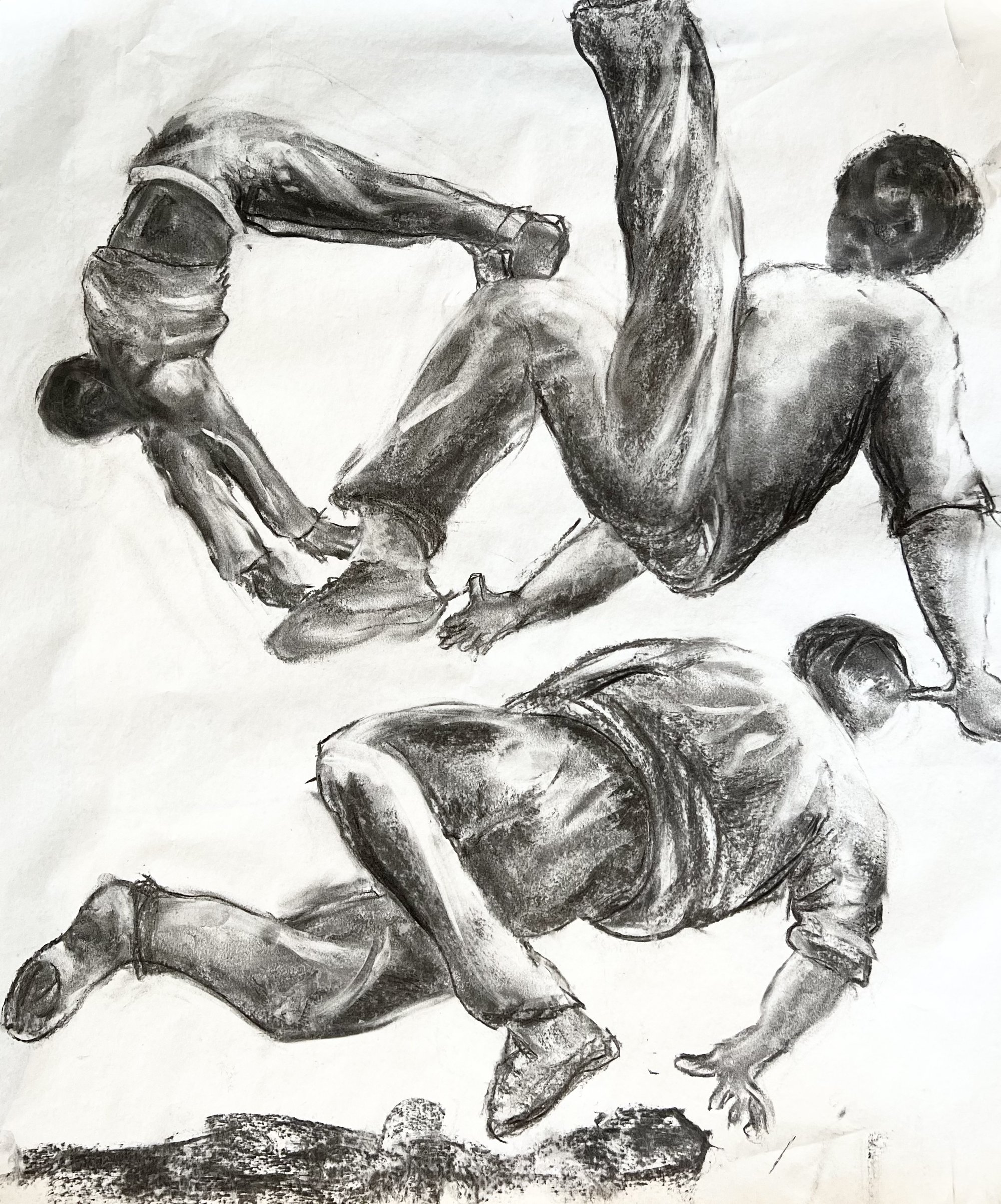 Gravité - Peinture de Christine Gauche