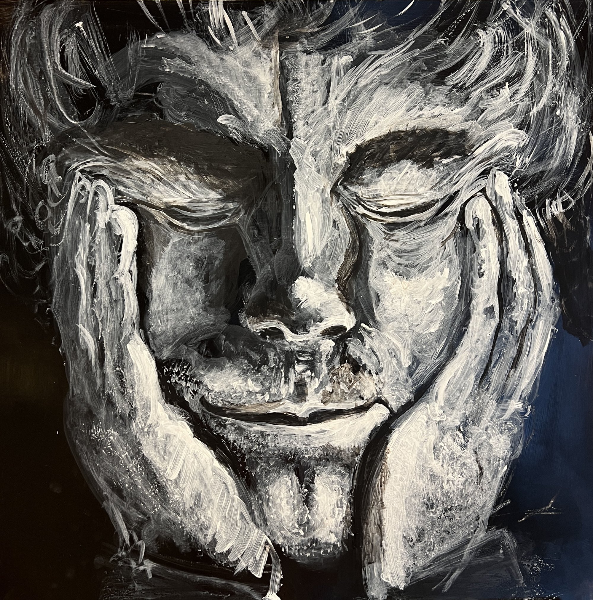 Pensées - Peinture de Christine Gauche