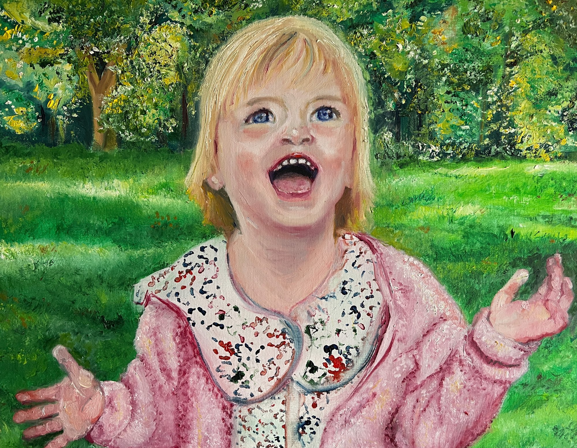 La joie - Peinture de Christine Gauche