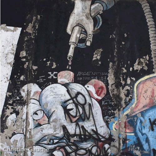 Mur de Berlin 2 - Graffiti - Photographie de Christine Gauche